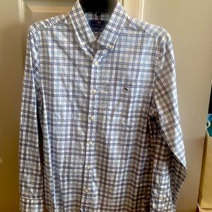 Vineyard Vines Mens Plaid Button Down (Size S)